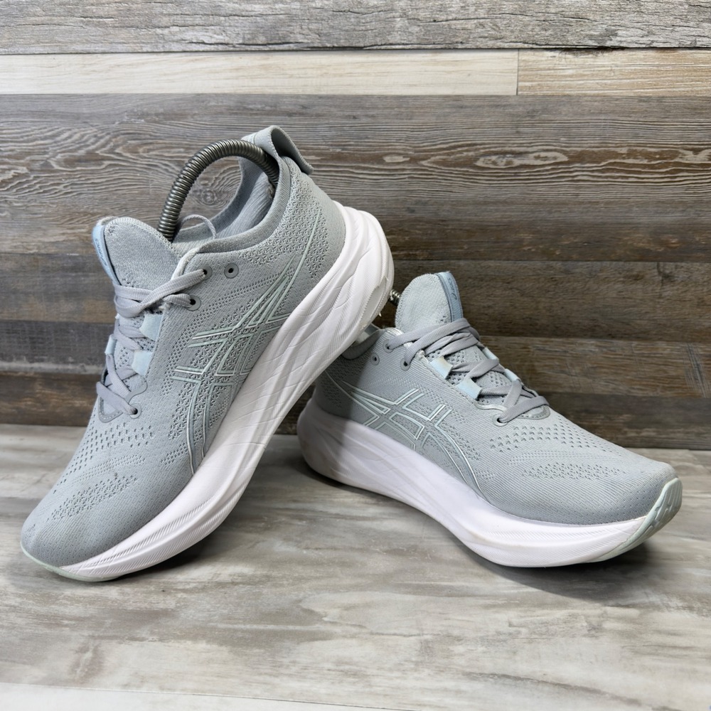 ASICS Gel-Nimbus 26 Womens 8.5 Wide Grey Running Shoes 1012B602 PureGEL FF Blast - Picture 3 of 11
